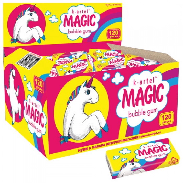 Жевательная резинка "Magic" 2,5г/120шт/К-Артель