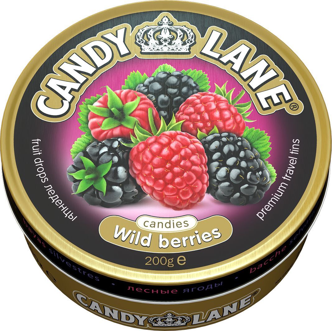 CL-1-2 Candy Lane леденцы Лесная ягода ж/б 200г/6шт/Сладкая сказка