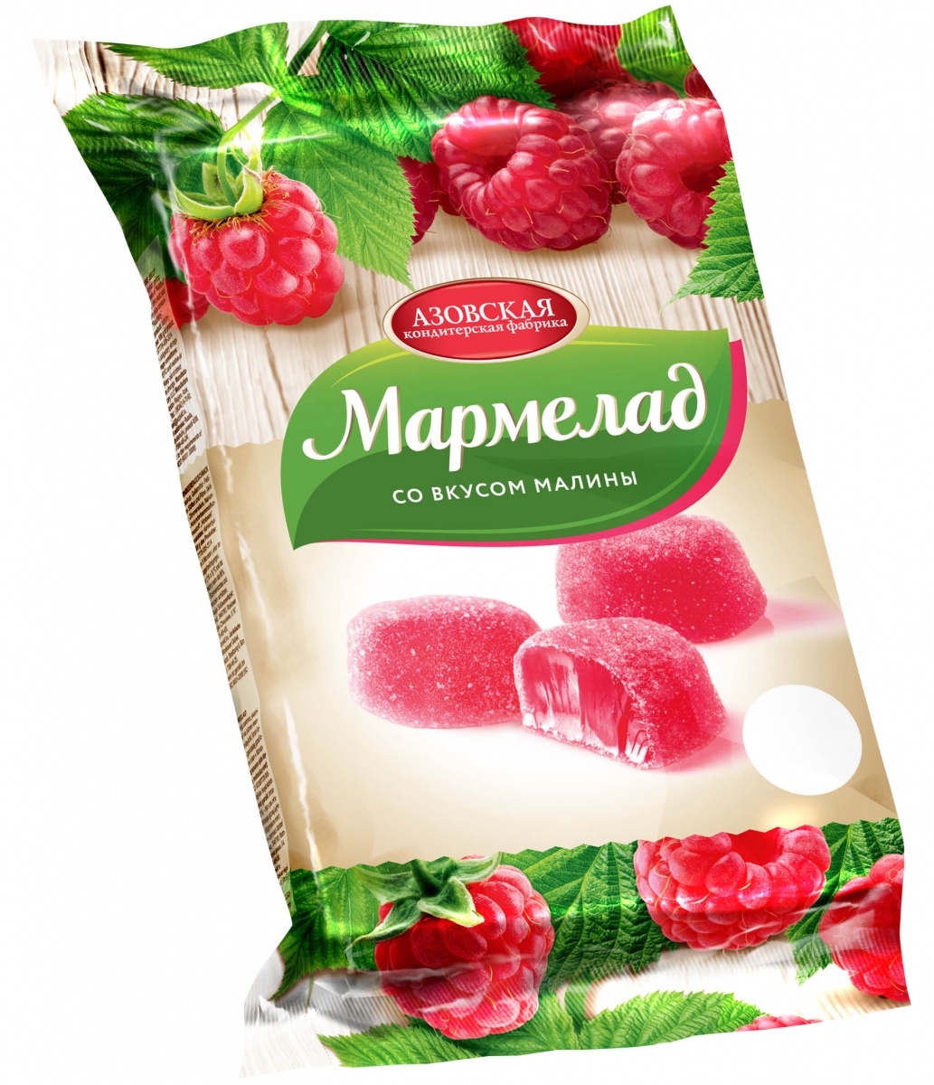 Мармелад Желейный со вкусом Малины 300г/Азов