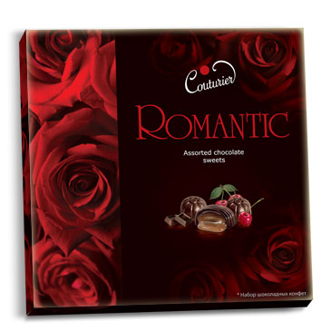 Набор конфет Romantic (Розы) 360г/Шоколадный Кутюрье