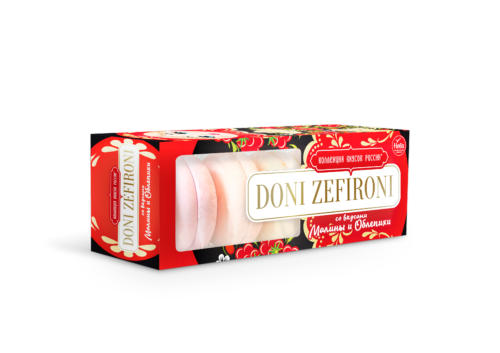 Зефир "DONI ZEFIRONI" Ассорти малина и облепиха 210гр/КФ Нева