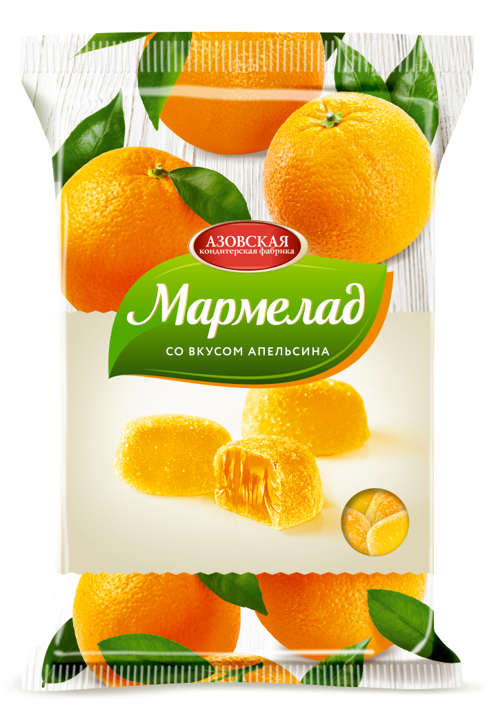 Мармелад Желейный со вкусом Апельсина 300г/Азов