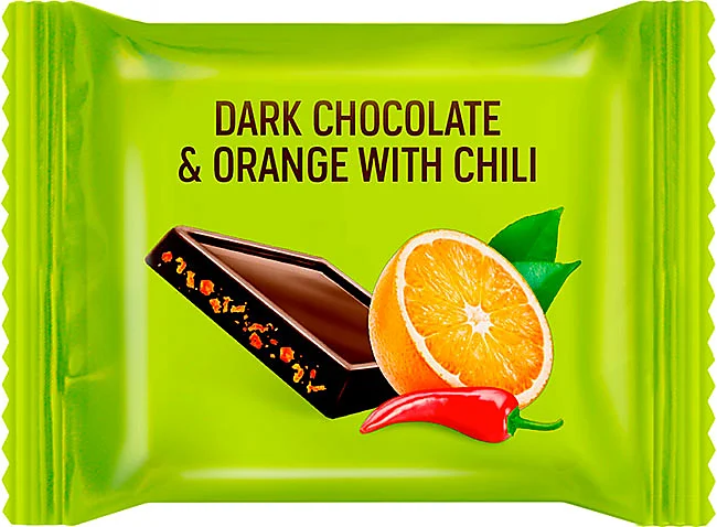 Шоколад темный "О`zera" Dark Orange with chili 1,2кг/Озерский Сувенир