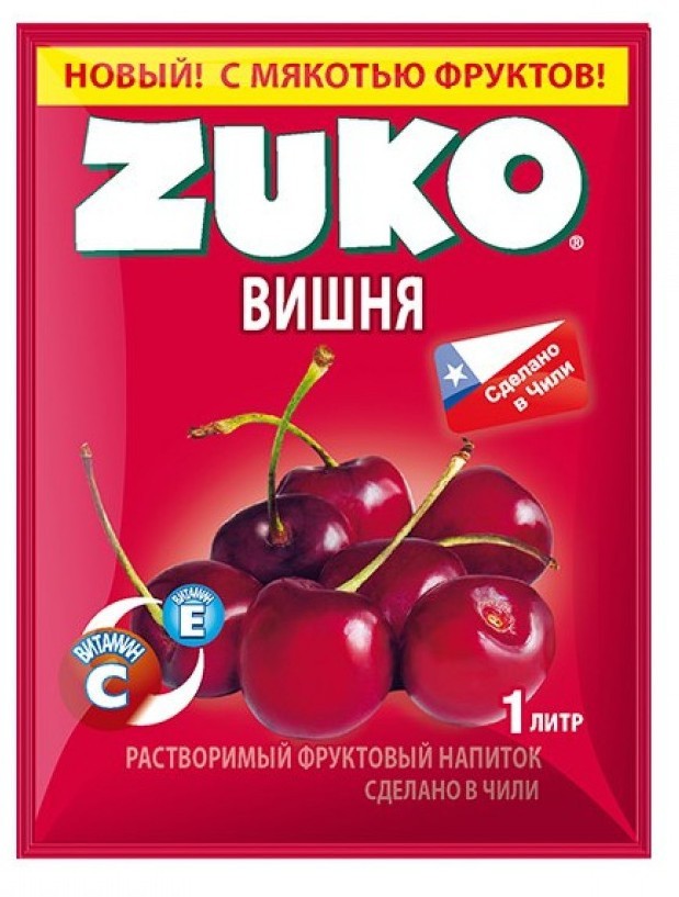 Растворимый напиток "ZUKO" Вишня 20г/12шт/Candy Club