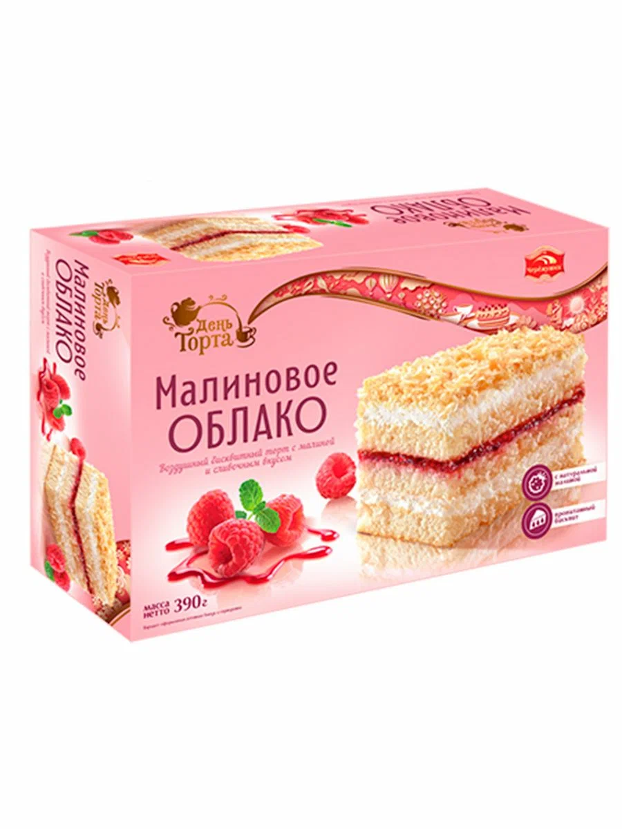 Торт "Малиновое облако" 390г/Черемушки