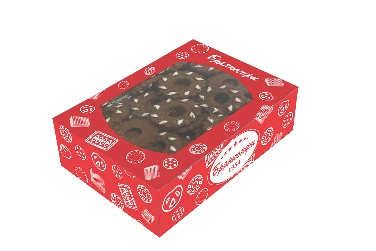 Печенье"Нежные подснежники" шоколадные 500г/Брянконфи