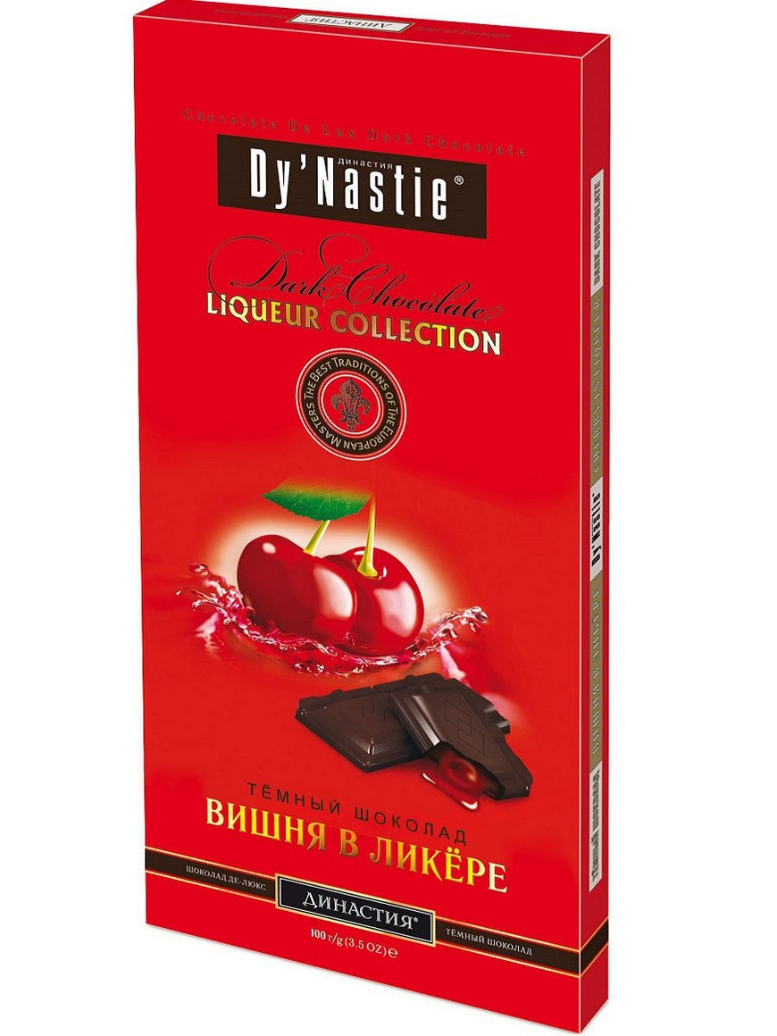 Шоколад Dy'Nastie "Вишня в ликере" 100г/Фрязинская КФ