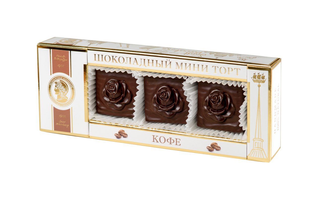 Шоколадный торт Кофе (мини) 150г/Петербургская Коллекция