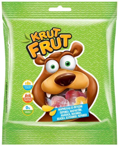 Жевательный мармелад KrutFrut мишки 30г/KDV