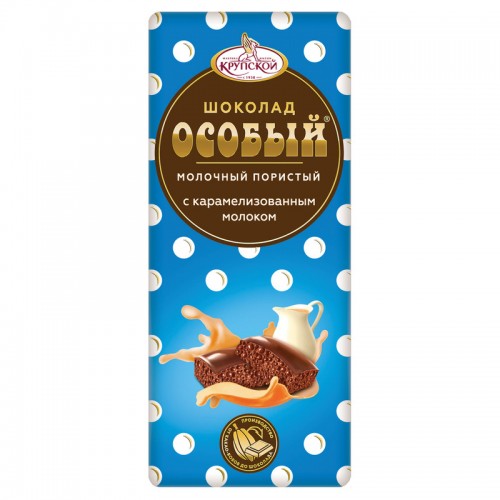 Шоколад Особый пористый молочный 80г/КФ Крупской