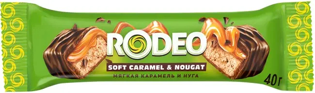 Батончик "Rodeo" с нугой и карамелью 40г/18шт/KDV
