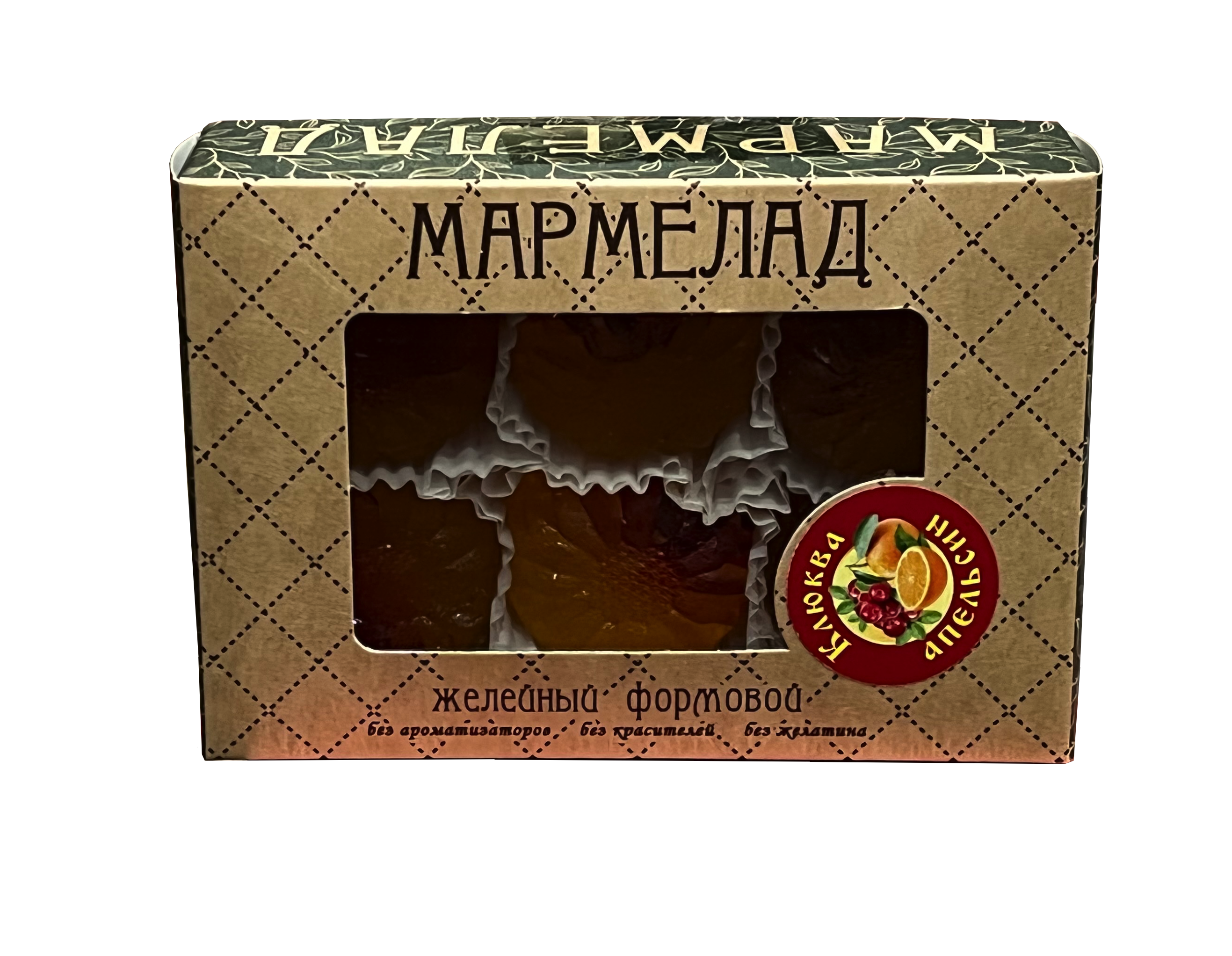 Мармелад ж/ф "Апельсин-Клюква" 200г/Клен