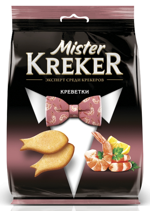 Крекер "Mister Kreker" со вкусом Креветок 90г/Славянка