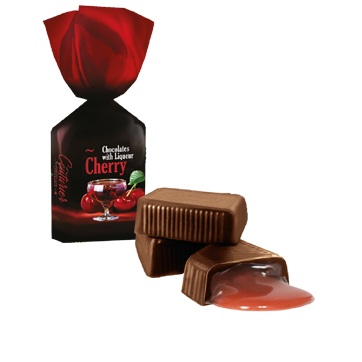 Конфеты "Liqueur line" со вкусом Вишневого ликера 1,5кг/Шоколадный Кутюрье