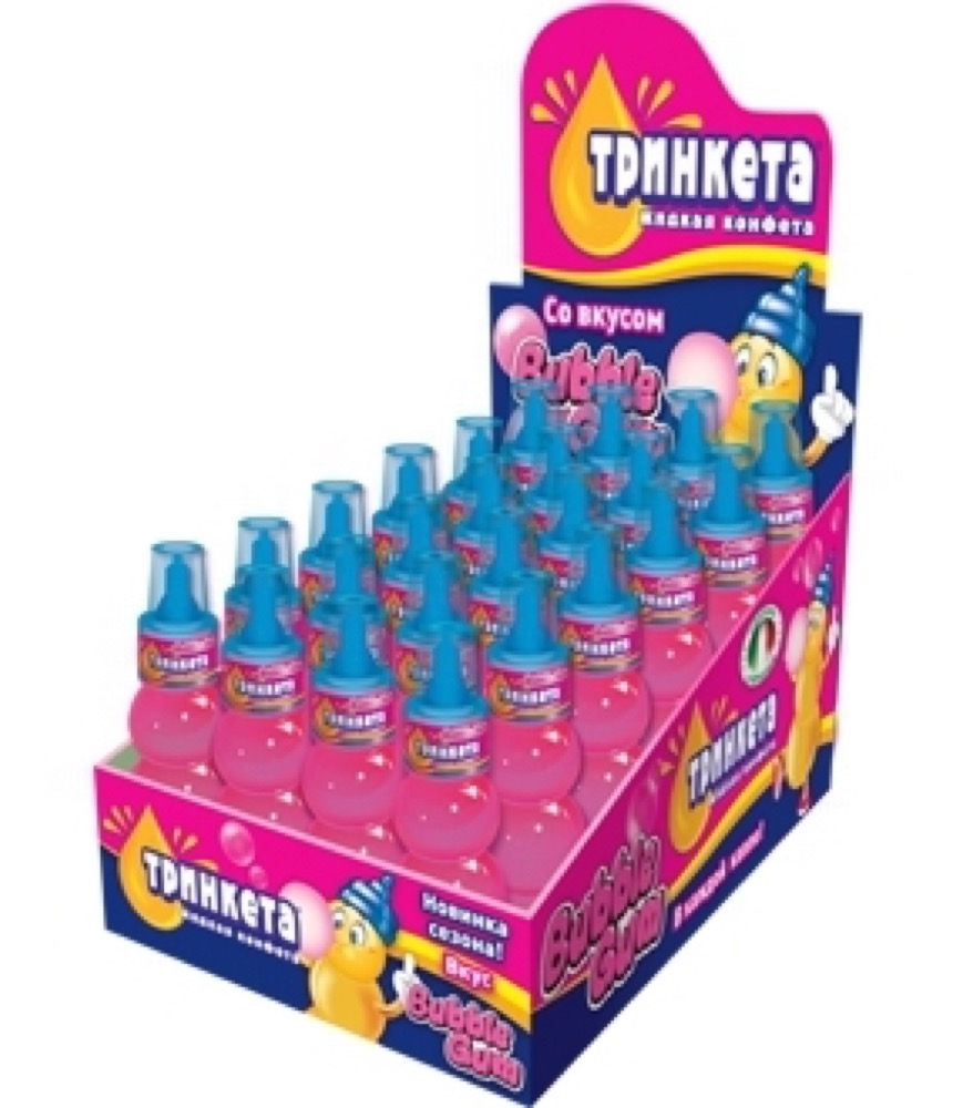 ТК-1-7 Тринкета Жидкая конфета со вкусом Bubble gum 70мл/24шт/Сладкая сказка