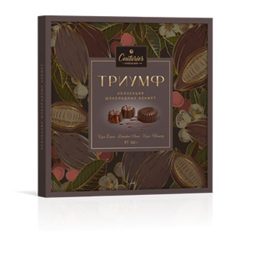 Набор конфет "Триумф" Ассорти 360г/Шоколадный Кутюрье
