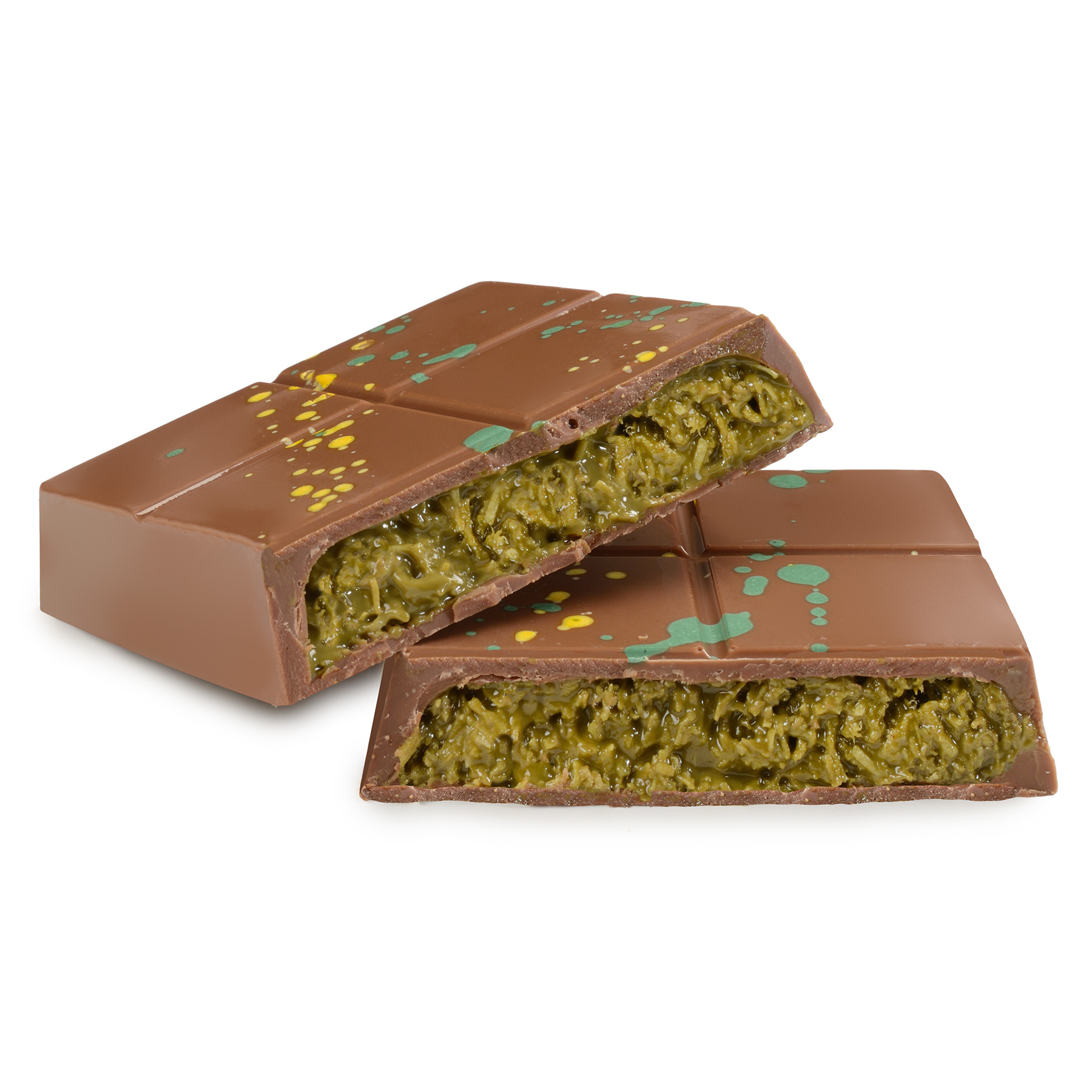 Шоколад "DUBAI PISTACHIO" молочный 180г/Шокоделика