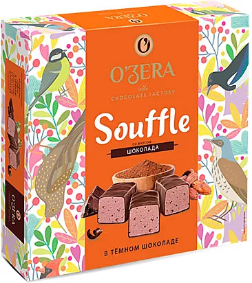 Набор конфет "O'Zera" Souffle со вкусом шоколада 360г/Озерский Сувенир