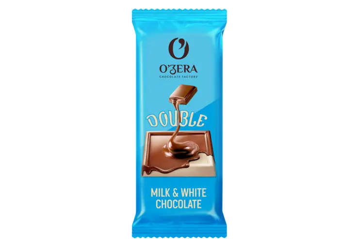  Шоколад молочный и белый О`zera Milk White  24г/30шт    /Озерский Сувенир