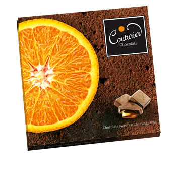 Набор конфет Couturier Апельсин Fresh line 135г/7шт/Шоколадный Кутюрье