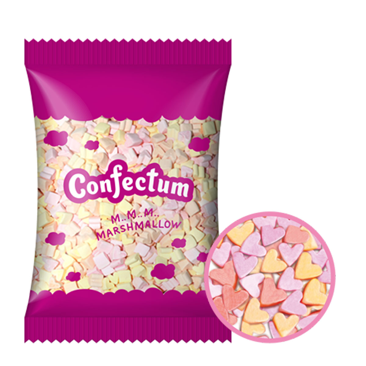 Зефир "Confectum Multicolored" жевательный Манго-Ананас 600г/Конфектум