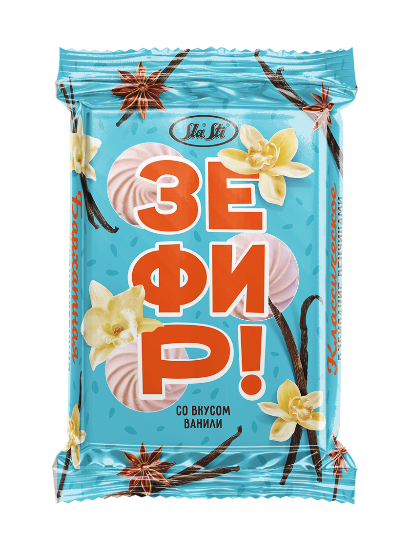 Зефир "Sla Sti" с начинкой со вкусом Ванили 320г/КФ Сласти