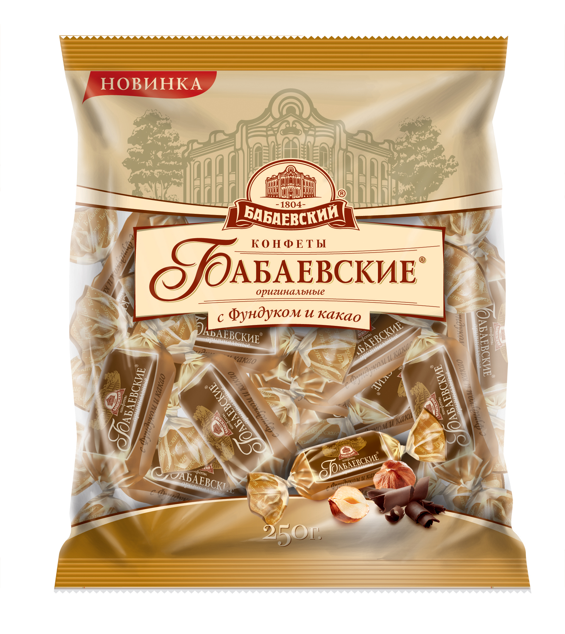 Конфеты "Бабаевские "Оригинальные с фундуком и какао" 200г/Бабаевская