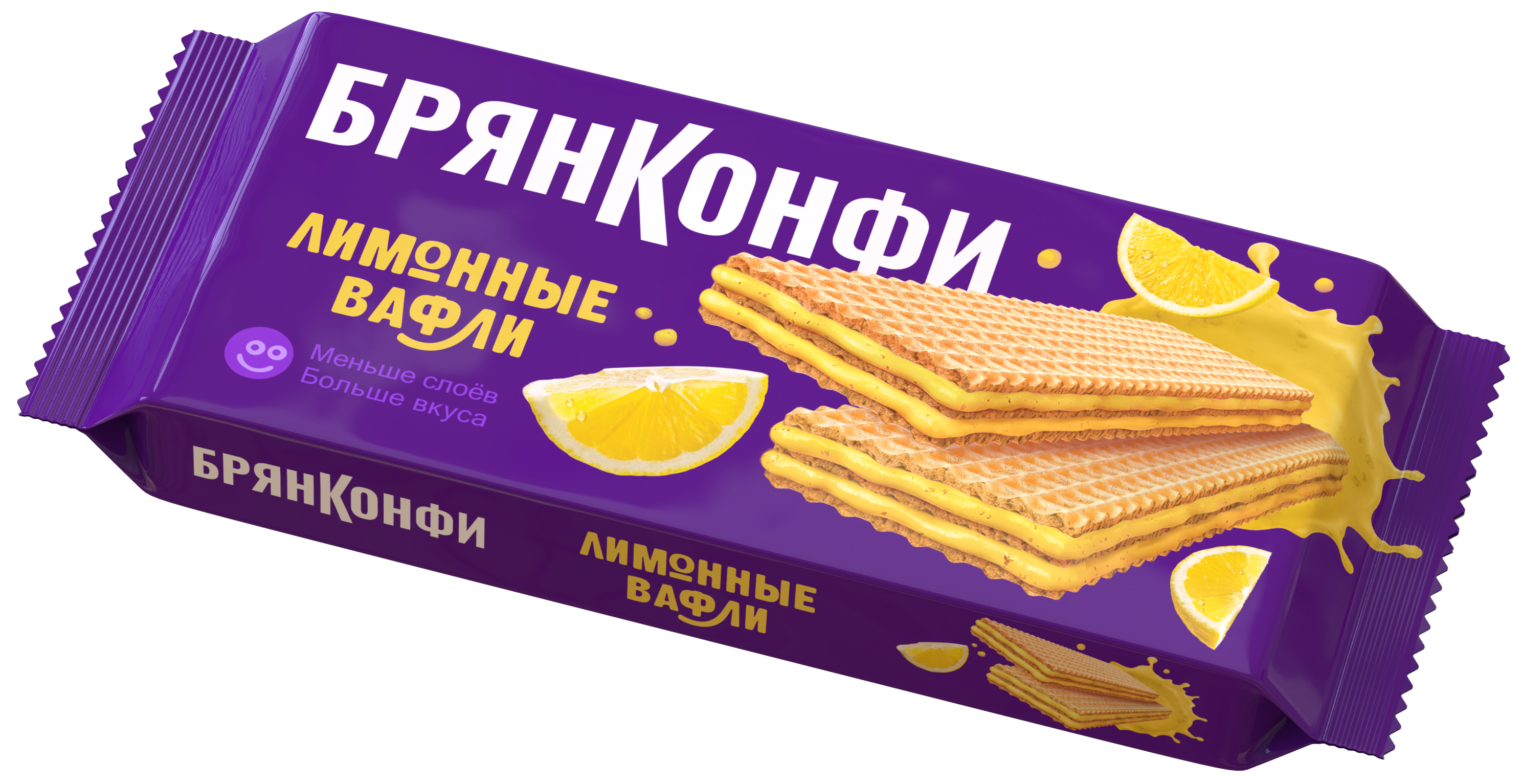 Вафли "Лимонные" 190г/Брянконфи