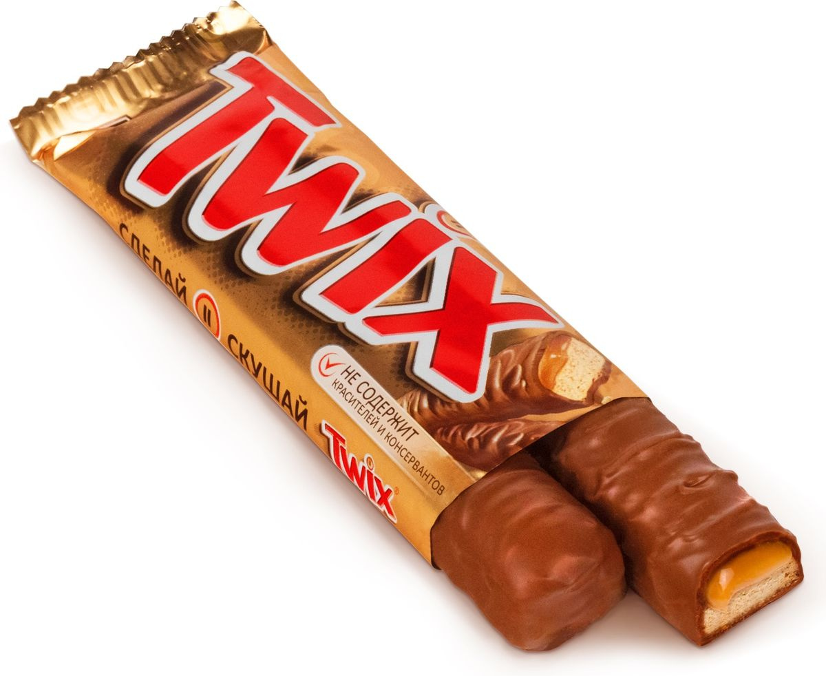 Шоколадный батончик "Twix" 55г/40шт/Mars