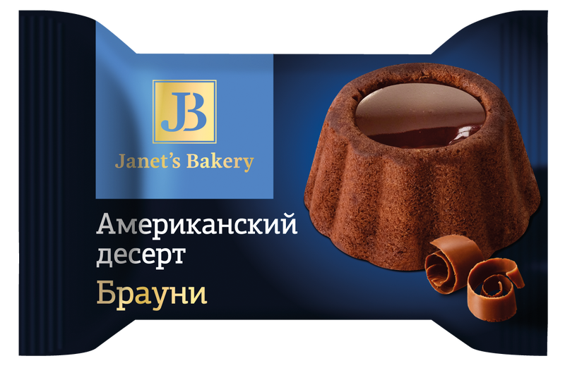 Десерт "Janets Bakery" американский Брауни 500гр/КФ Славянка