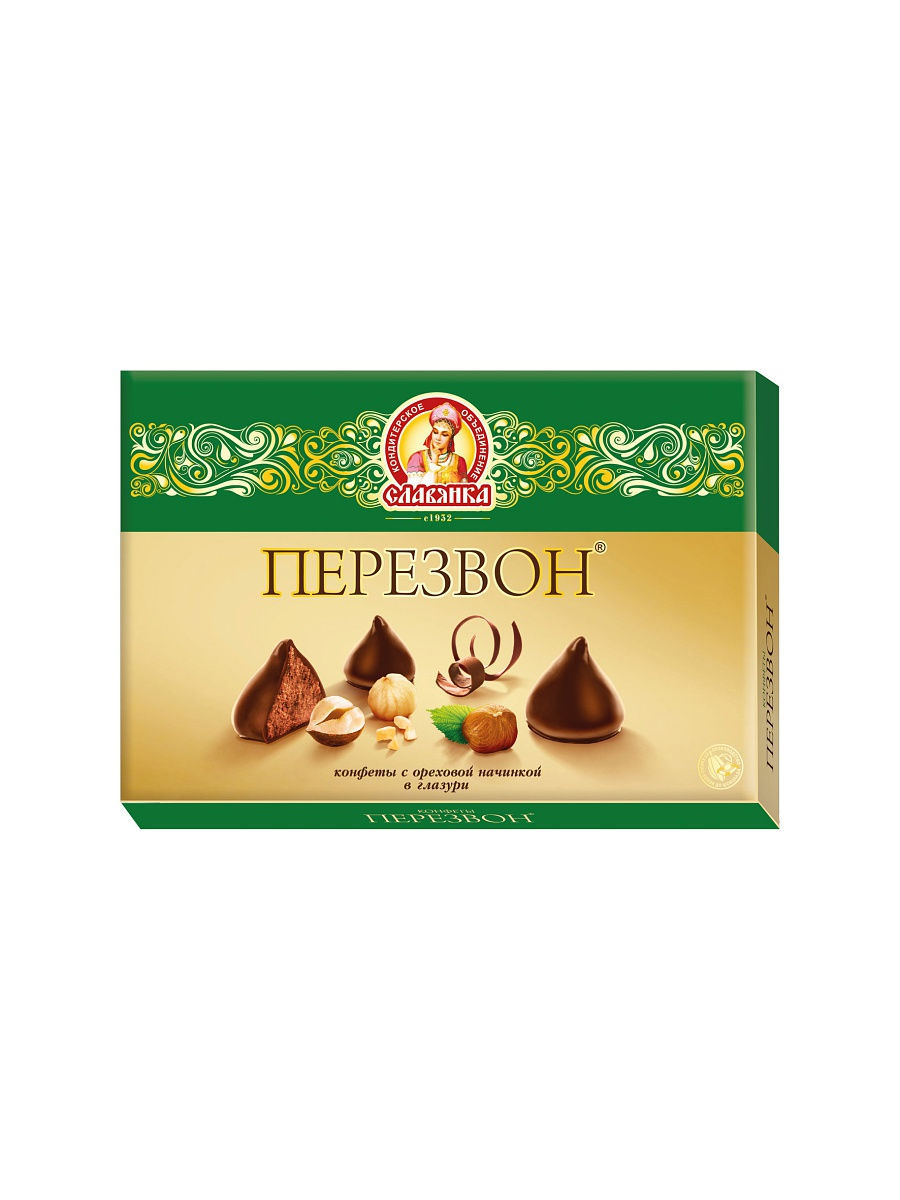 Набор конфет Перезвон с ореховой начинкой 245г/Славянка