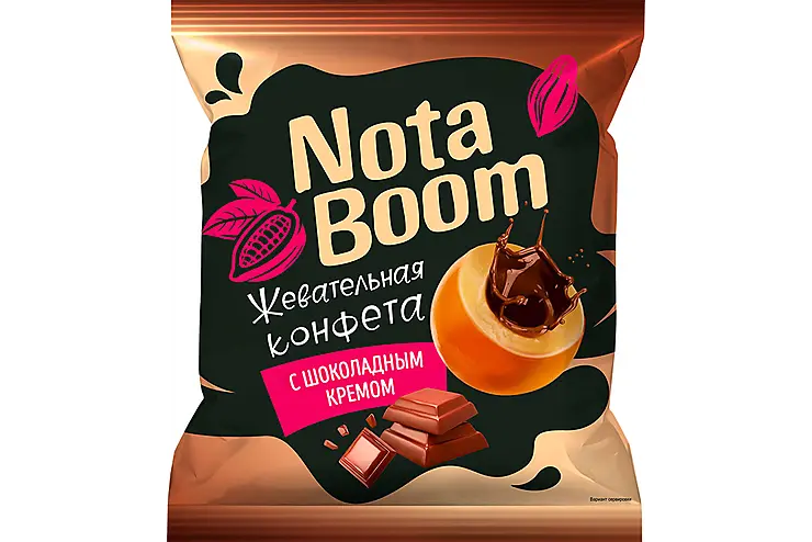 Жевательная конфета "Нота Бум" с шоколадным кремом 500г/KDV