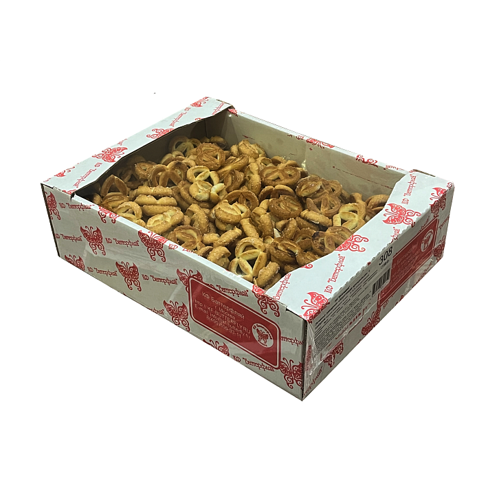 Печенье "Хрустящие крендельки" с сахаром 1 кг/Баттерфляй