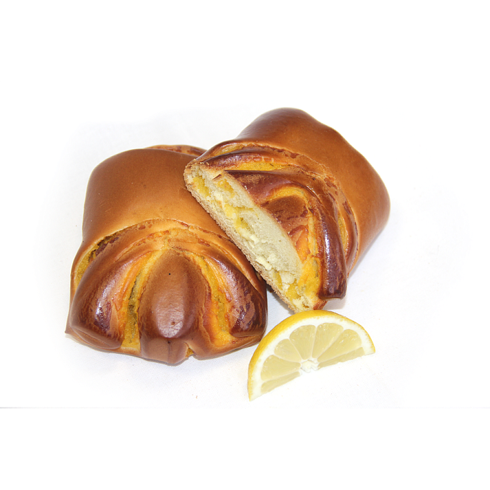 Сдобная булочка Гребешок с начинкой со вкусом лимона 1,75кг/Баттерфляй