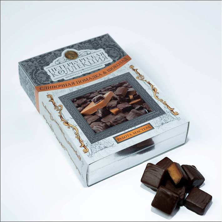 Набор конфет "Сливочная помадка & Шоколад" 190г/Петербургская коллекция