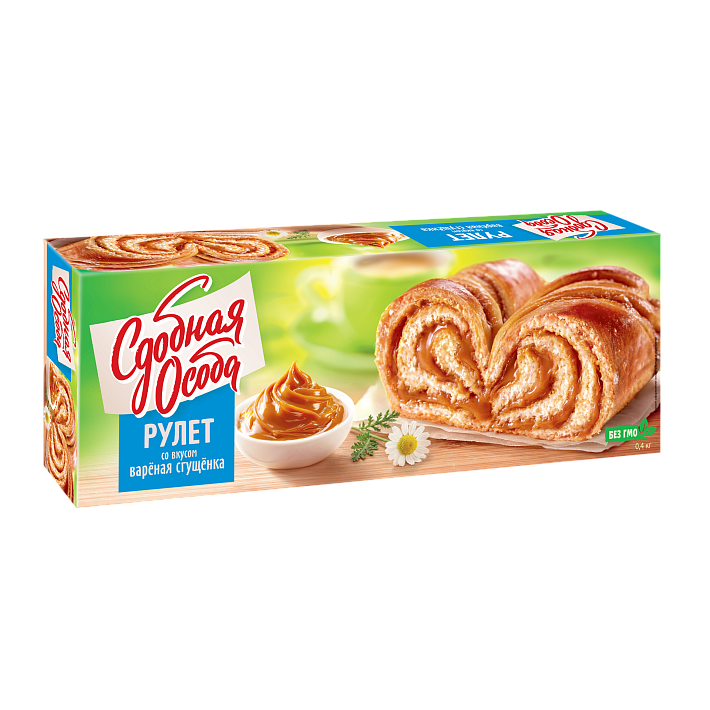 Рулет со вкусом Вареная сгущенка 400г/Черемушки