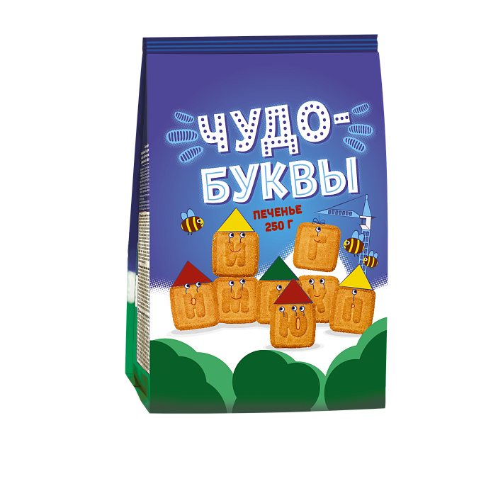 Печенье "Чудо-буквы" детское питание 250г/Брянконфи