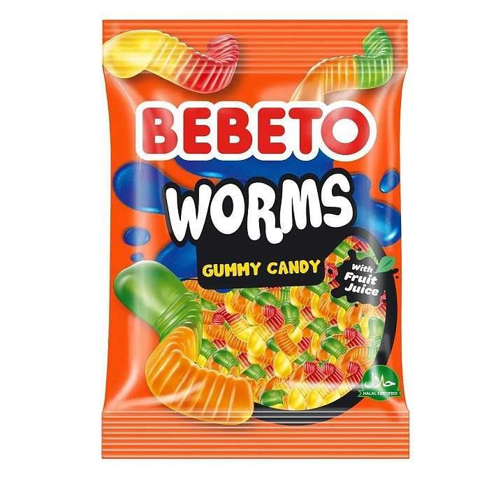 Жевательный мармелад "WORMS" 80г/12шт/Bebeto
