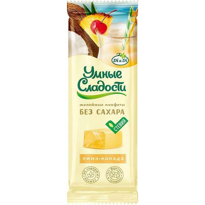 Конфеты "Умные сладости" желейные со вкусом Пина-колада 90г/Ди энд Ди
