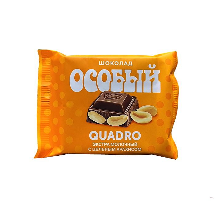 Шоколад "Особый" экстрамолочный с цельным Арахисом 80г/КФ Крупской