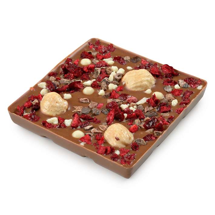 Шоколад "Фундук И Вишня" молочный 35г/Шокоделика