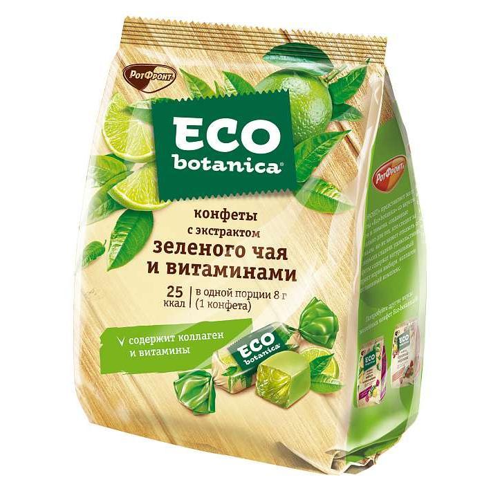 Конфеты "Eco-botanica" с экстрактом зеленого чая и витаминами 200г/Рот-Фронт