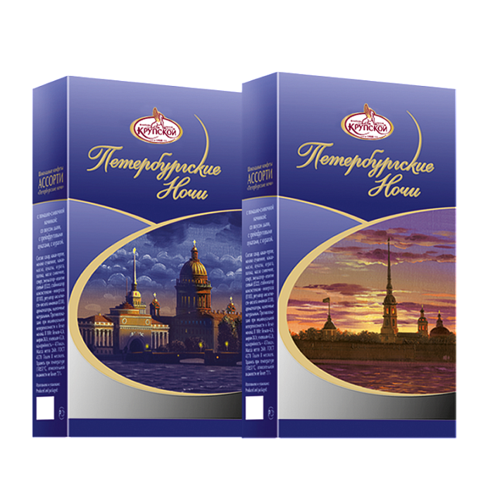 Набор конфет Ассорти Петербургские Ночи 260г/КФ Крупской