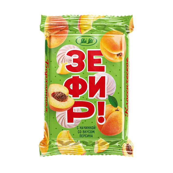 Зефир "Sla Sti" с начинкой со вкусом Персика 320г/КФ Сласти