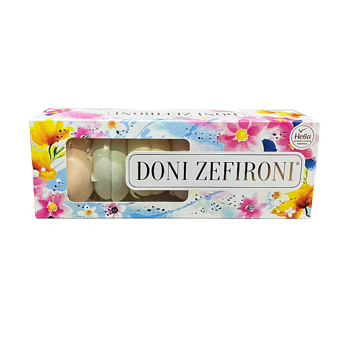 Зефир "DONI ZEFIRONI" ассорти абрикос, дыня, клубника, киви  210г/КФ Нева