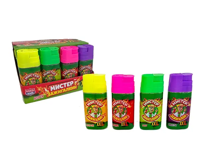Жидкая конфета "Мистер Зажигалкин XXL" ассорти 50мл/20шт/Candy Club
