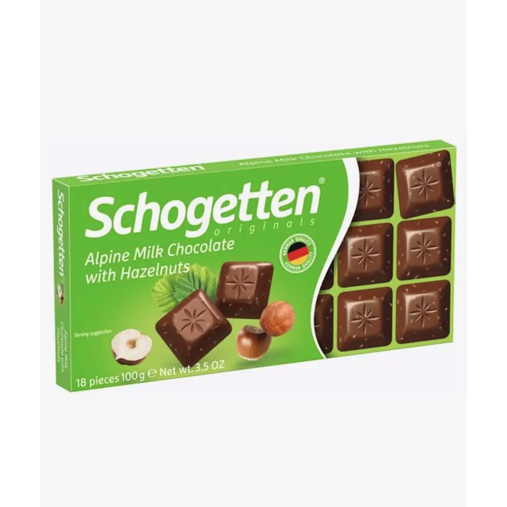 Шоколад "Schogetten Alpine" молочный с фундуком 100г/Ludwig Schocolade Gmbh
