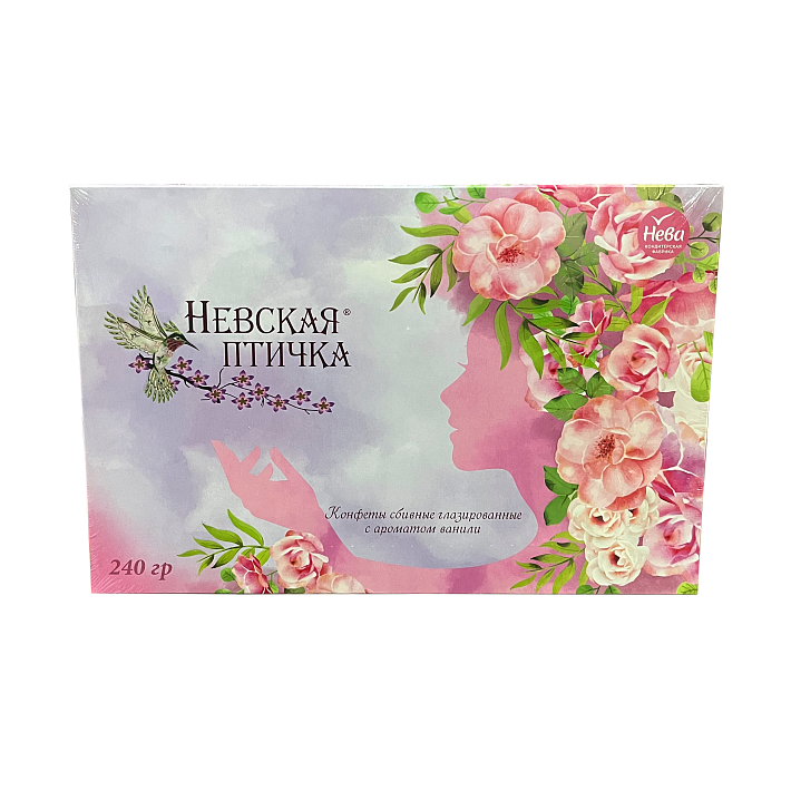 Набор конфет "Невская Птичка" глазированные ванильные 240г/Нева