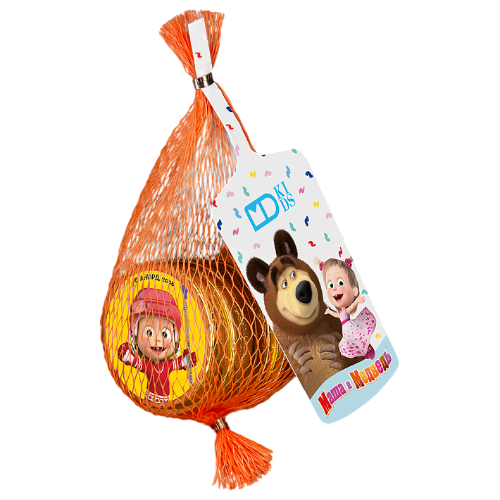 Шоколадный набор "Маша и Медведь" Авоська 60г/Монетный двор