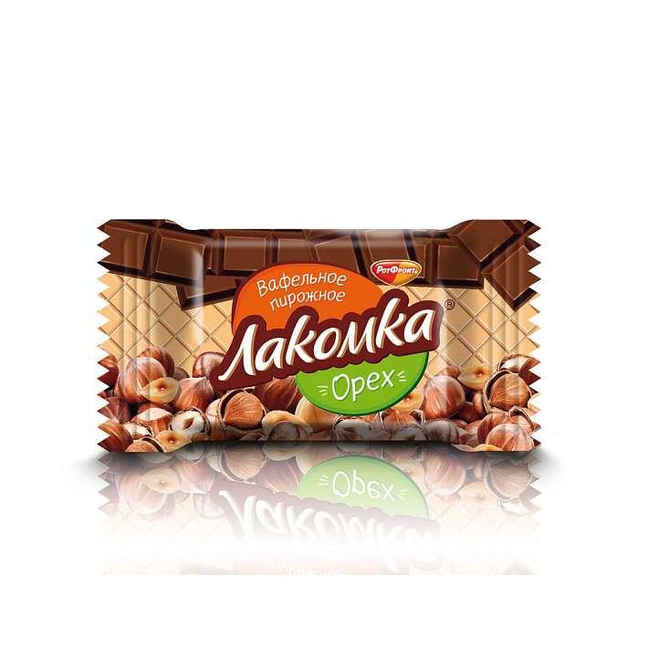 Вафельное пирожное "Лакомка" орех 30г/Такф